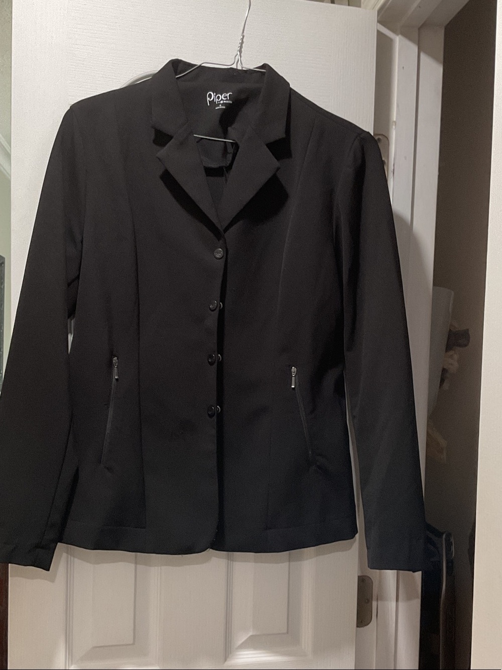 Piper Black Women's Tailored Notch-Collar Blazer